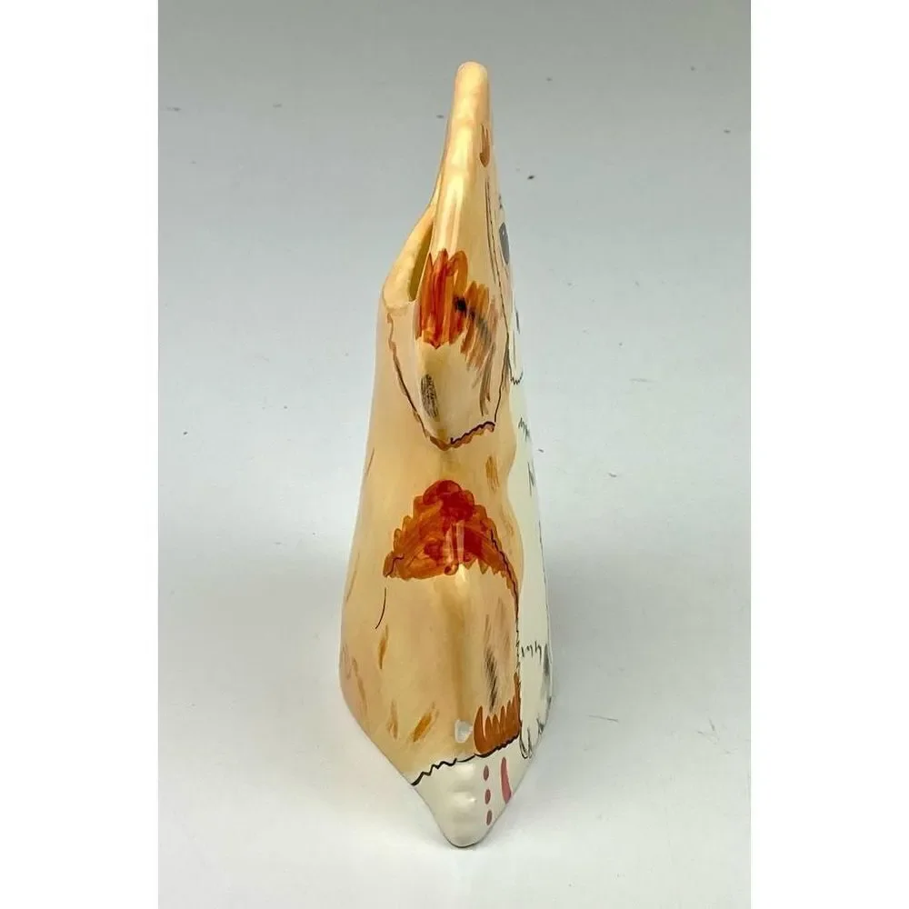 Dogs By Nina Vase Planter Beagle Puppy Beautiful Condition Nina Lyman Tan 8in CN